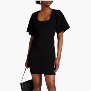 New HERVE LEGER Ribbed-knit Mini Dress Size XS